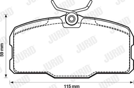 Тормозные колодки Jurid. Артикул 571824J