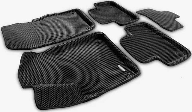 Коврики Euromat 3D EVA для салона Audi Q7 2015-2026. Артикул EM3DEVA-001108