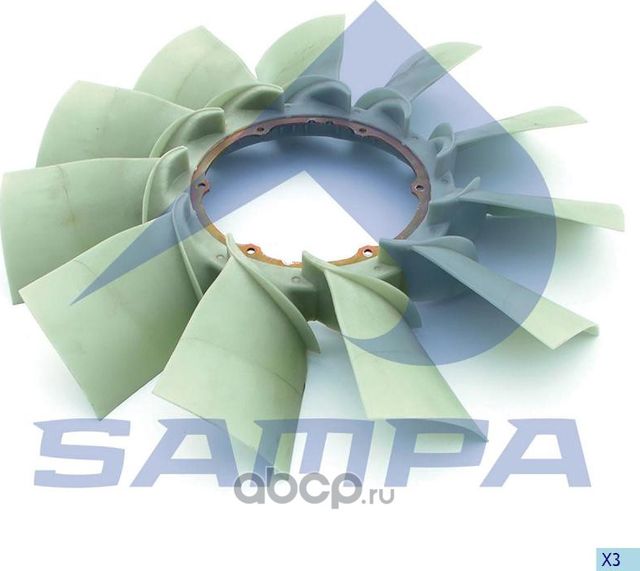 Крыльчатка DAF вентилятора SAMPA Sampa. Артикул 05123201