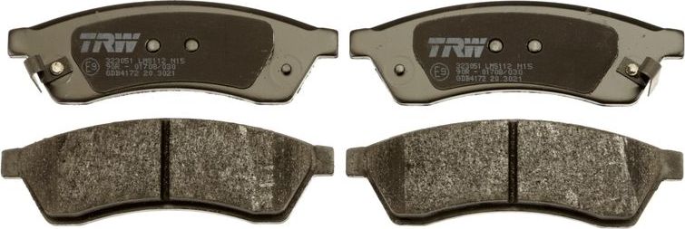 Тормозные колодки TRW. Артикул GDB4172