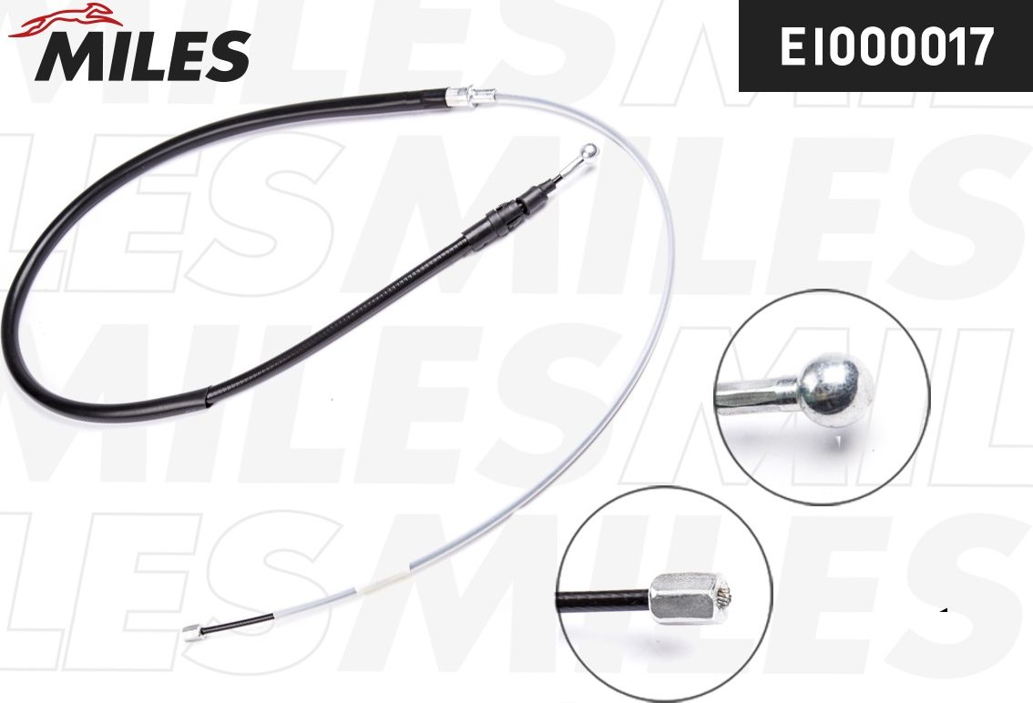 Трос ручника (тросик ручного тормоза) Miles. Артикул EI000017
