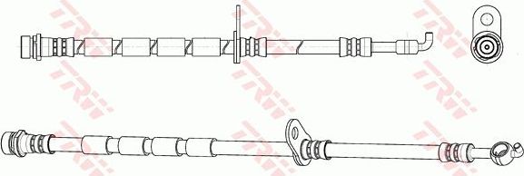 Тормозной шланг TRW передний правый для Ford Fiesta VI 2008-2019. Артикул PHD1145