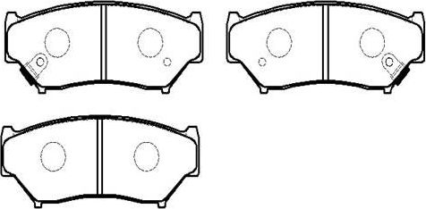 Тормозные колодки HSB. Артикул HP8451