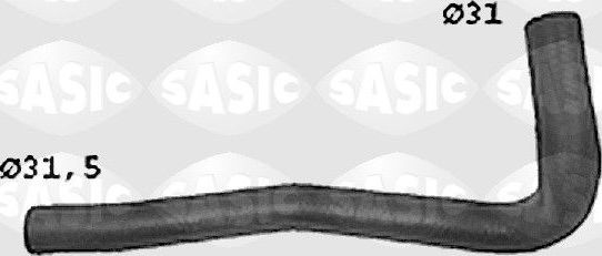 Патрубок радиатора (системы охлаждения) Sasic. Артикул SWH4214