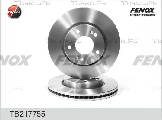 Тормозной диск Fenox передний для Kia Ceed I 2006-2012. Артикул TB217755