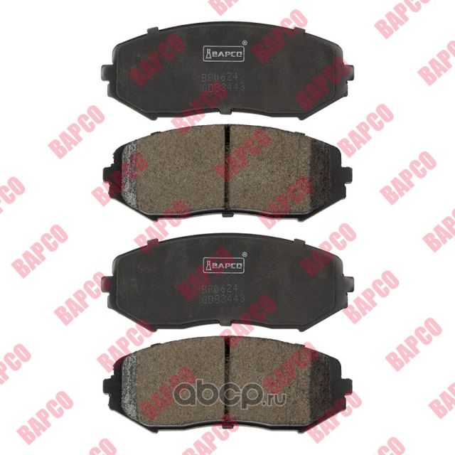 Колодки тормозные дисковые пер. SUZUKI GRAND VITARAII (JT,TE,TD) 05 (Bapco) Bapco. Артикул BP0624