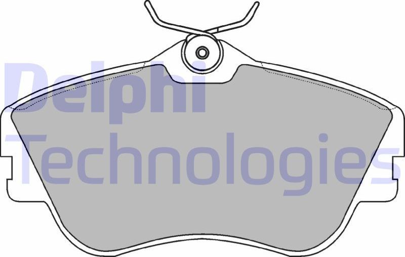 Тормозные колодки Delphi (Low-Metallic). Артикул LP918