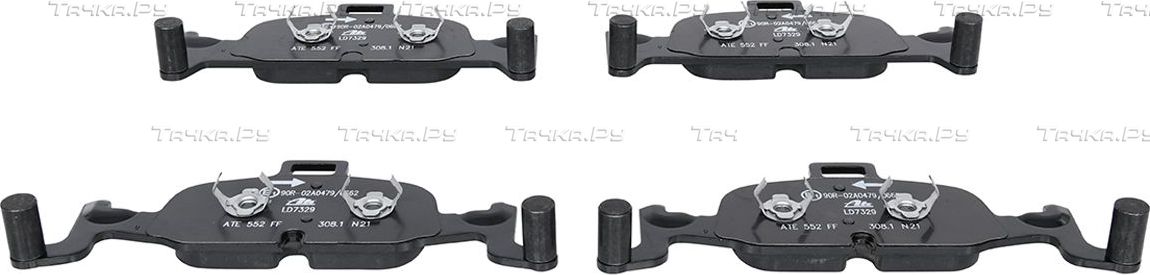 Тормозные колодки ATE Ceramic передние для Audi A4 allroad V (B9) 2016-2026. Артикул 13.0470-7329.2