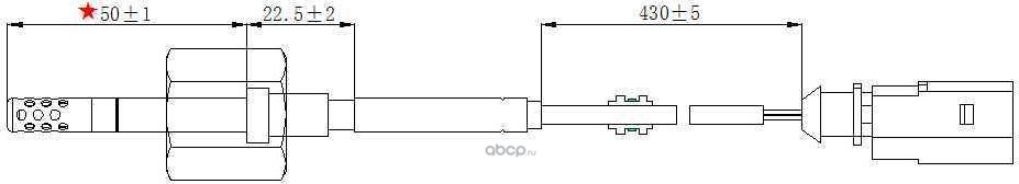 Датчик температуры выхлопных газов (Magtechnic). Артикул MAG0136OG