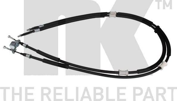 Трос ручника (тросик ручного тормоза) NK. Артикул 9036105