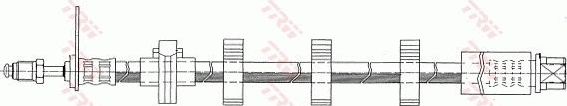 Тормозной шланг TRW передний правый для Peugeot 406 I 1995-2004. Артикул PHB368