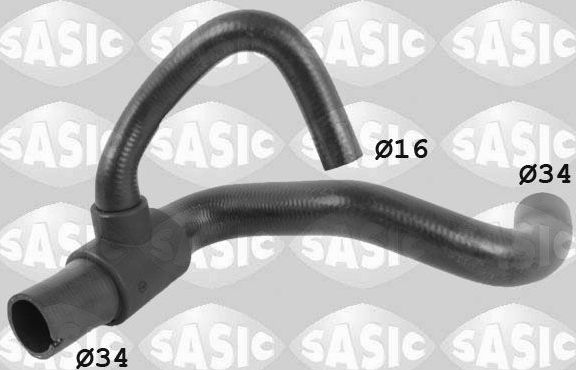 Патрубок радиатора (системы охлаждения) Sasic. Артикул 3406391