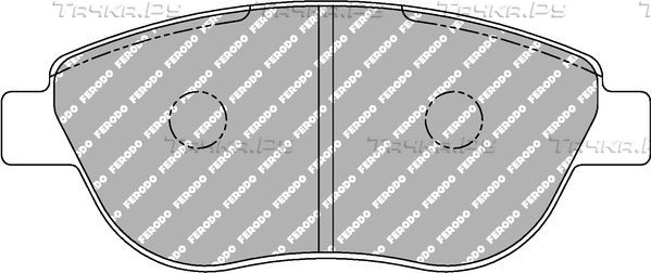 Тормозные колодки FERODO RACING DS3000 для Fiat Multipla I 1999-2010. Артикул FCP1467R