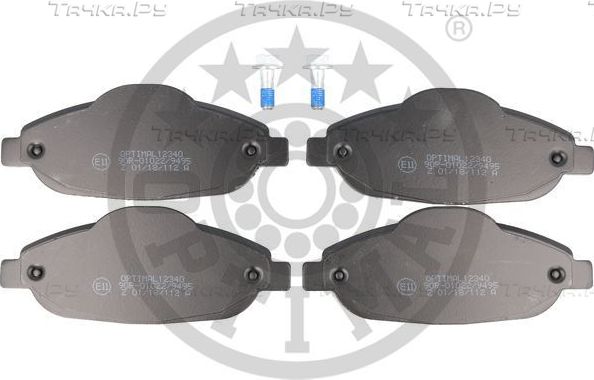 Тормозные колодки Optimal передние для Peugeot 308 I 2007-2014. Артикул 12340