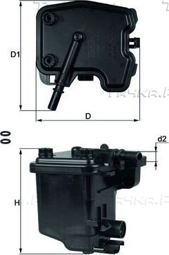 Топливный фильтр Mahle-Knecht для MINI Hatch II (R56) 2006-2010. Артикул KL 431D