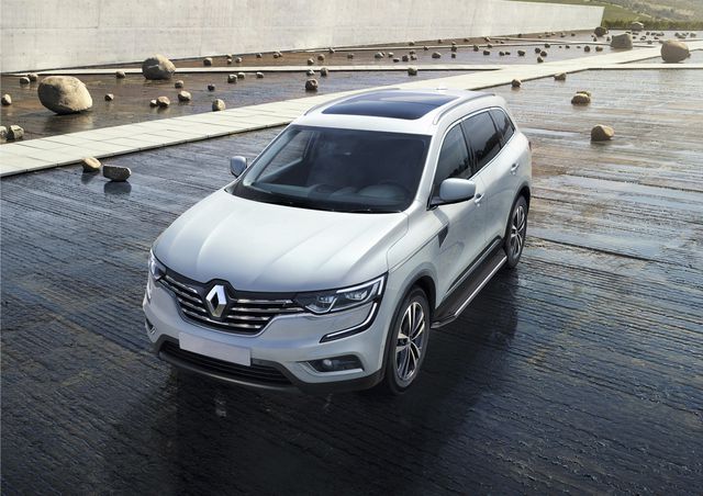 Пороги алюминиевые Rival Premium для Renault Koleos II 2016-2020. Артикул A173ALP.4704.1
