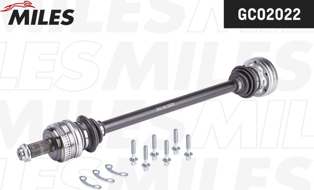 Полуось (привод в сборе, приводной вал) Miles задняя задняя правая для BMW 1 I (E81/E82/E87/E88) 2004-2007. Артикул GC02022