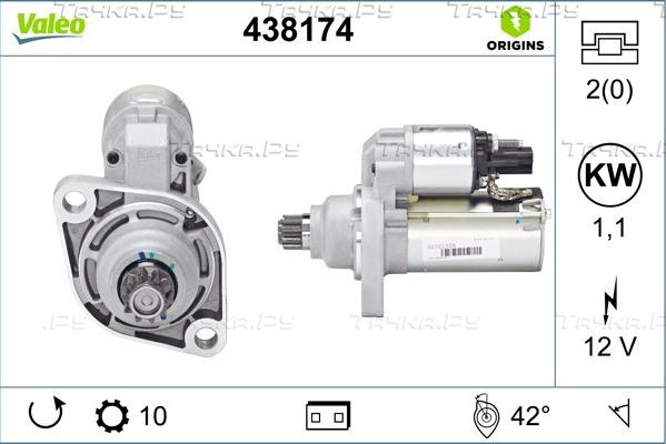Стартер Valeo Origins New для Volkswagen Golf VI 2007-2013. Артикул 438174