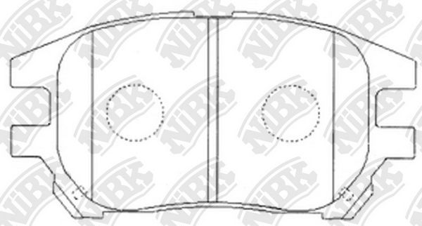 Тормозные колодки NiBK. Артикул PN1481