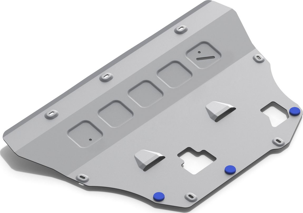 Защита алюминиевая Rival для картера и КПП Volvo S90 II 2016-2026. Артикул 333.5912.1