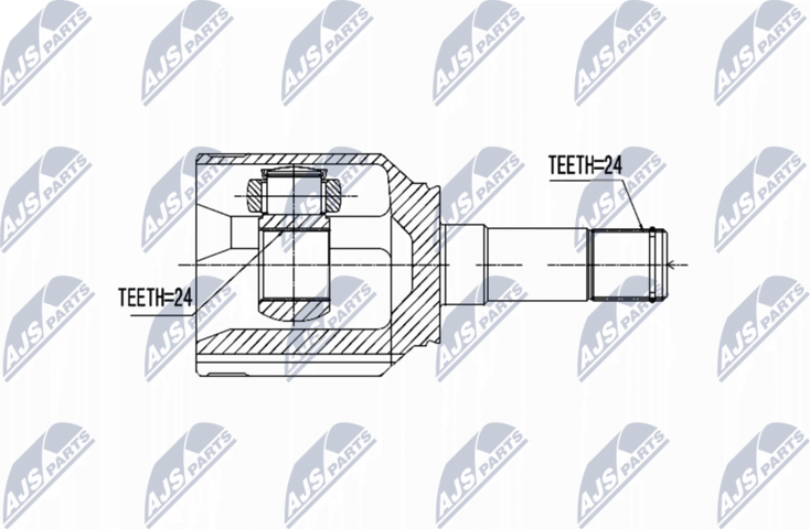 Шрус внутренний (граната) NTY. Артикул NPW-FT-048