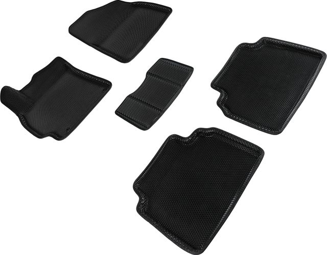 Коврики Seintex 3D EVA с рисунком СОТА для салона Hyundai Elantra VII (CN7) 2020-2026 ЧЕРНЫЕ. Артикул 96170