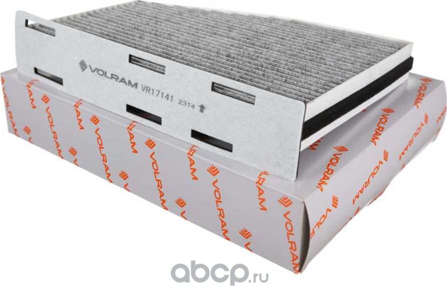 ФИЛЬТР САЛОННЫЙ SKODA OCTAVIA II 1.2-2.0 -13,VW GOLF 1.2-2.0 03-16, угольный (VO (Volram). Артикул VR17141