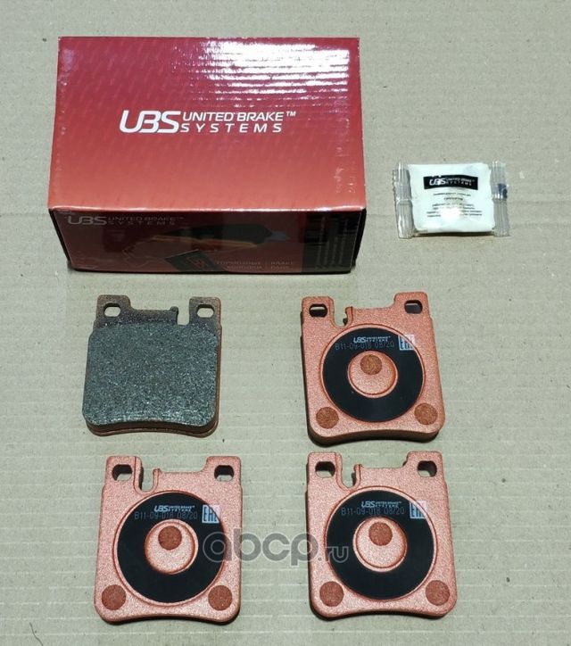 Тормозные колодки MERCEDES-BENZ E-Class (W210) 2.8-4.3 95-02/S-Class (W140) 2.8- (UBS) UBS. Артикул B1109018