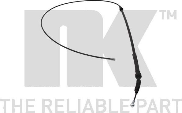 Трос ручника (тросик ручного тормоза) NK правый/левый для Volkswagen Caddy III 2008-2015. Артикул 9047125