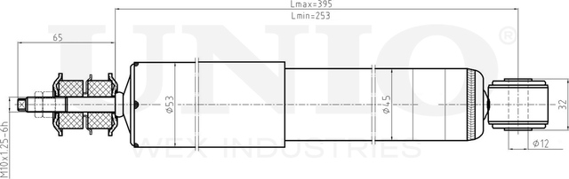 Амортизатор подвески (Unio). Артикул SAB-10481