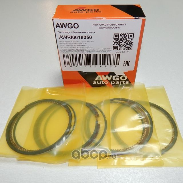 Компл. колец 0,50 на 4 поршня AWRI0016050 (Awgo). Артикул AWRI0016050