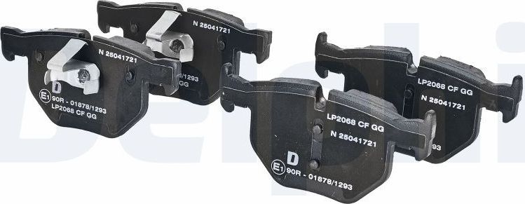 Тормозные колодки Delphi (Low-Metallic). Артикул LP2068