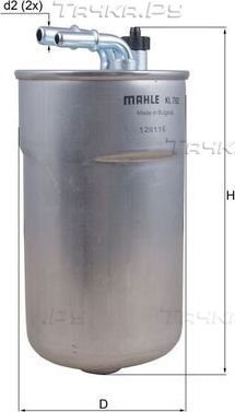 Топливный фильтр Mahle для Opel Corsa D 2006-2014. Артикул KL 792