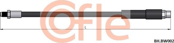 Тормозной шланг Cofle. Артикул 92.BH.BW002