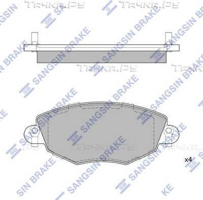 Тормозные колодки Sangsin Hi-Q передние для Jaguar X-Type I 2001-2009. Артикул SP2030
