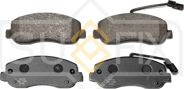 Колодки тормозные передние (Sufix). Артикул SX1395