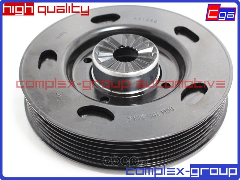 Шкив демпферный коленвала 06H105243K, 06H105243G CGA. Артикул 1PCR700RA