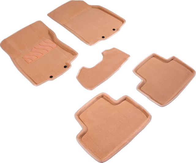 Коврики Seintex 3D ворсовые для салона Nissan QashqaiI II (Российская сборка) 2015-2026 Бежевые. Артикул 89726