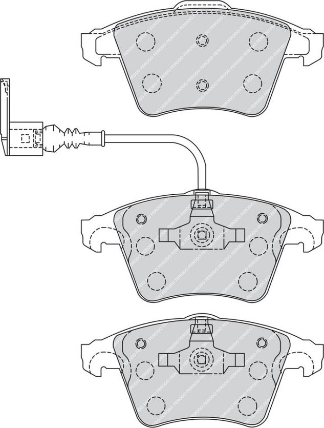 Тормозные колодки Ferodo Premier Eco Friction. Артикул FVR1643