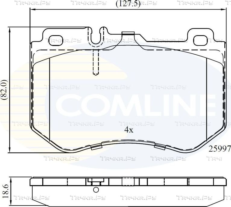 Тормозные колодки Comline Comline. Артикул CBP02347