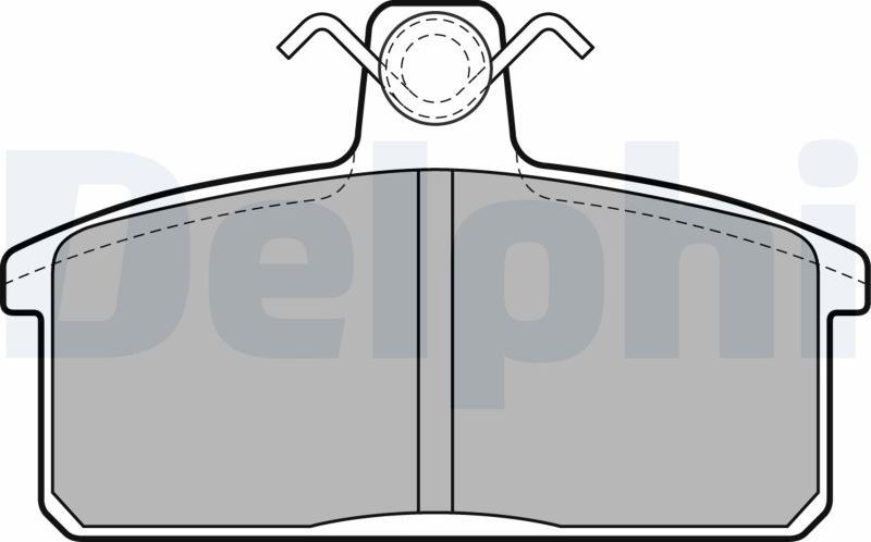 Тормозные колодки Delphi (Low-Metallic). Артикул LP1201