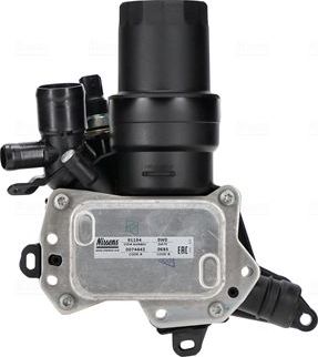 Радиатор масляный (маслоохладитель) для двигателя Nissens (алюминий). Артикул 91194