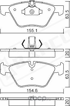 Колодки тормозные дисковые BMW 320 (E90, E92), 525 (E60, E61) X1 (E (Bapco) Bapco. Артикул BP0286