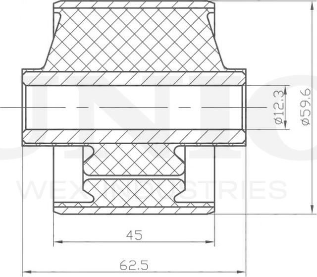 Сайлентблок рычага подвески (Unio). Артикул RMP-20318