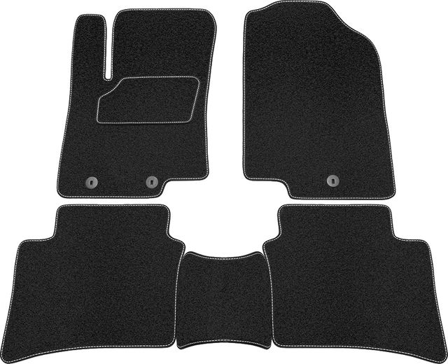 Коврики Rezkon ворсовые Стандарт для салона Hyundai Solaris 2010-2013. Артикул 2020050100