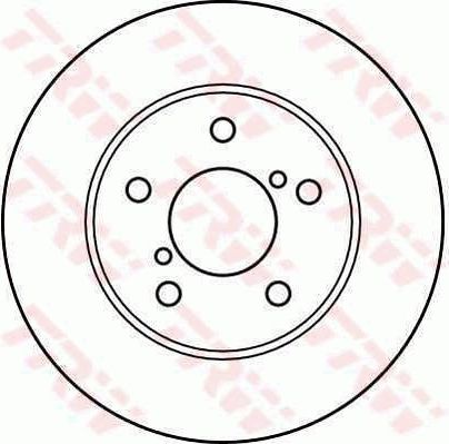Тормозной диск TRW передний для Subaru Impreza I 1993-2000. Артикул DF4013