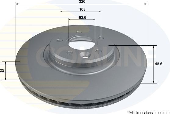 Тормозной диск Comline Comline. Артикул ADC2844V