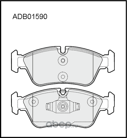 Колодки тормозные дисковые | перед | (Allied Nippon). Артикул ADB01590