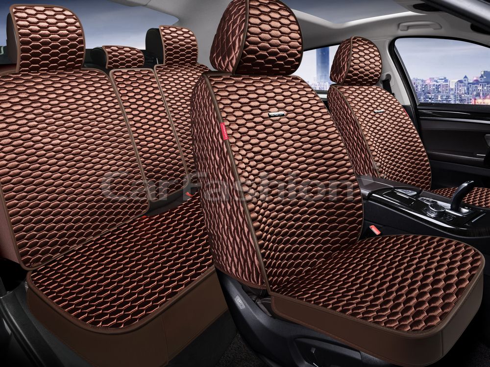 Накидки универсальные Atlas Plus для авто, цвет Коричневый/Коричневый/Коричневый. Артикул 27347