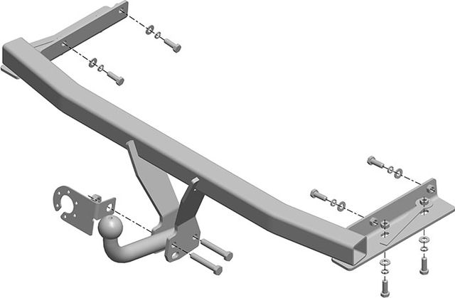 Фаркоп AvtoS для Ford S-Max I рестайлинг 2010-2015. Артикул FD 27
